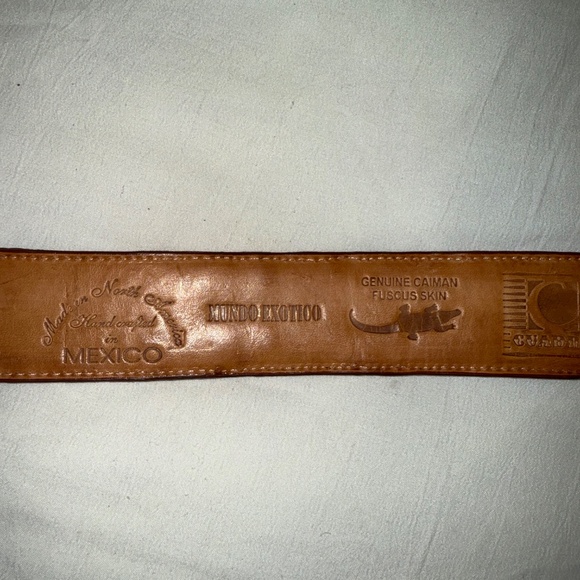 Genuine Caimin Fuscus Skin Boots and Belt - Picture 5 of 7